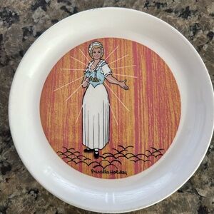 Vintage Shenango Holiday Inn plates Priscilla and John Holiday set of 2